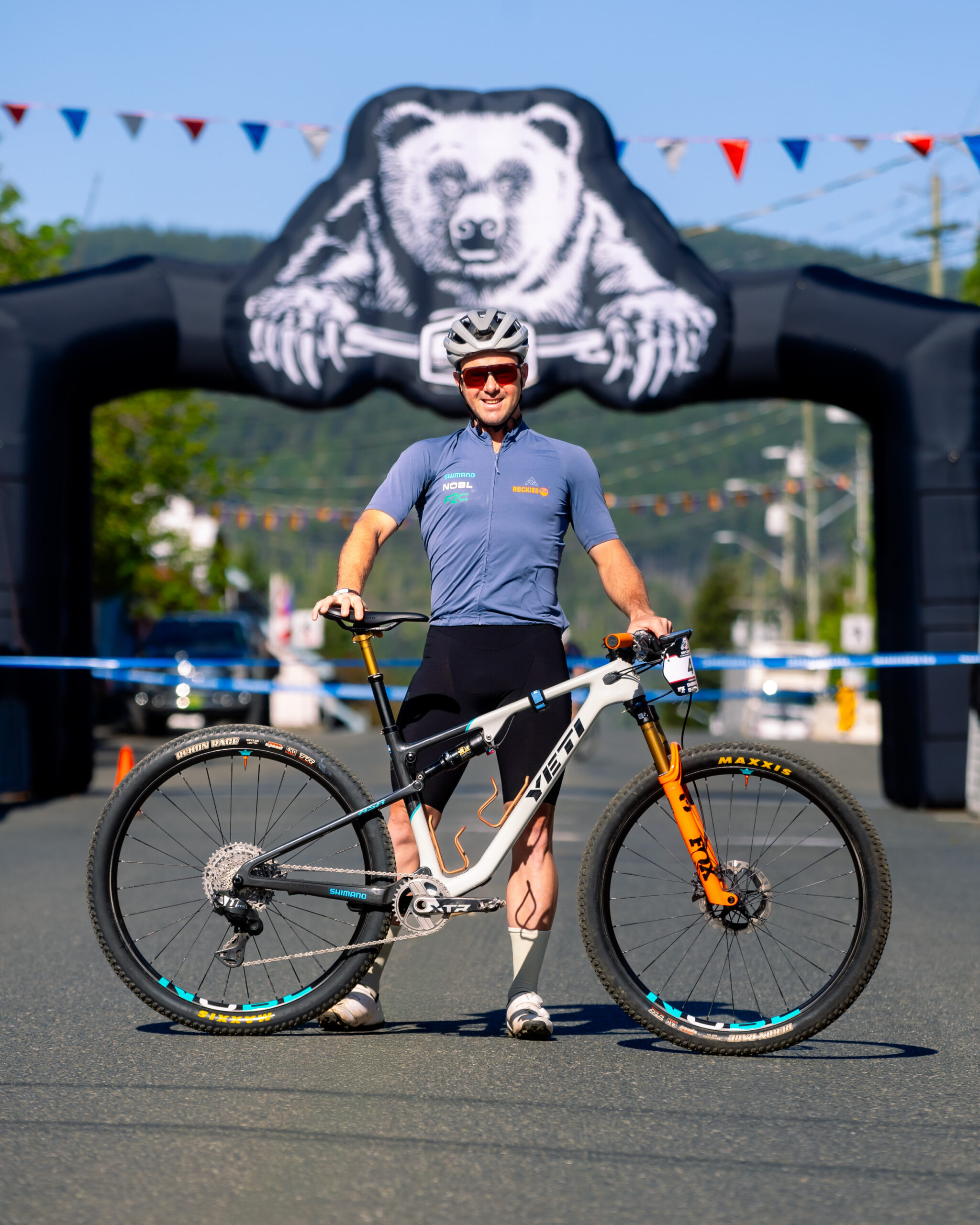 Cory Wallace with his 2026 Yeti ASR XC race bike with NOBL Ethos XC wheels.